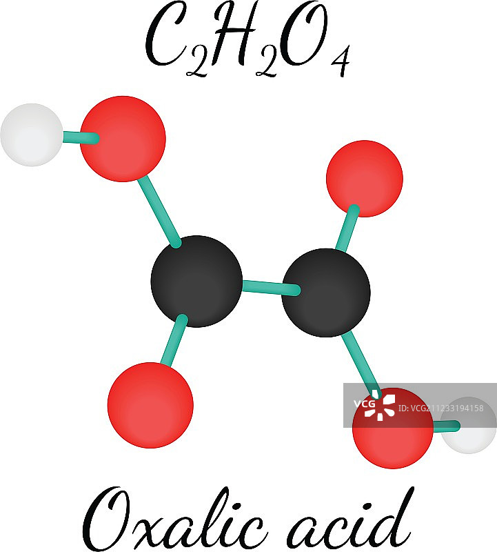 C2H2O4草酸分子图片素材