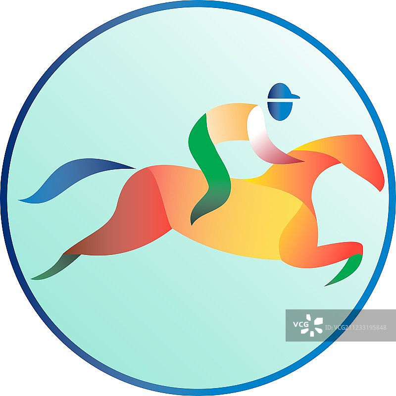 马术障碍赛复古圈图片素材