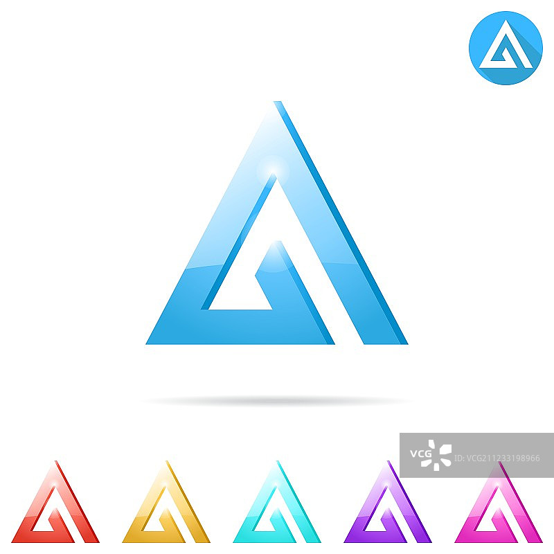 Delta字母标志模板图片素材