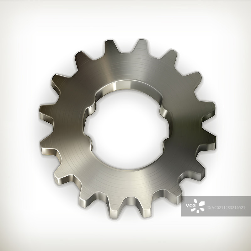 金属齿轮图标图片素材
