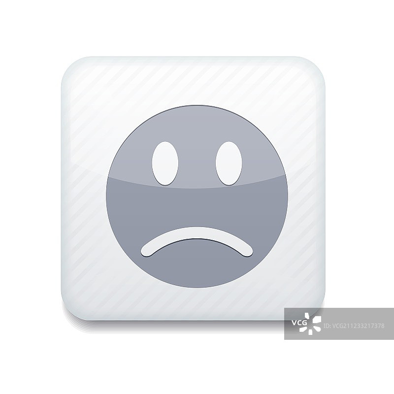 白色微笑图标，易于编辑图片素材