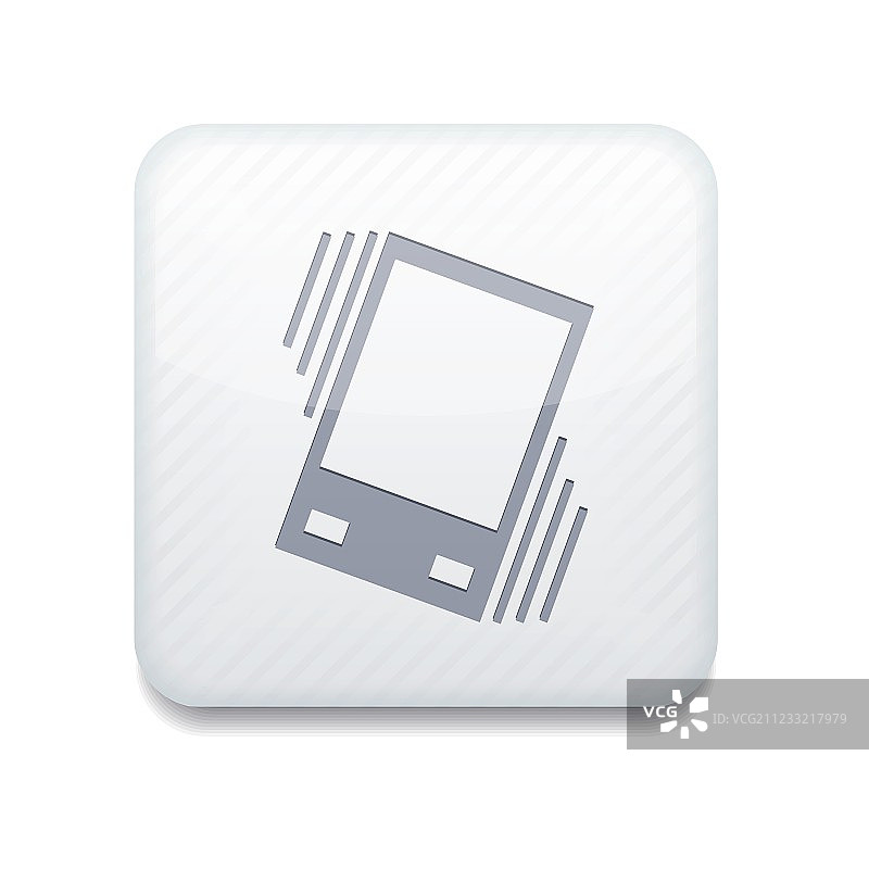 白色振动图标（可编辑）图片素材