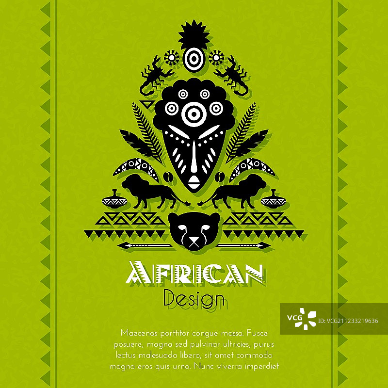 非洲部落民族艺术背景图片素材