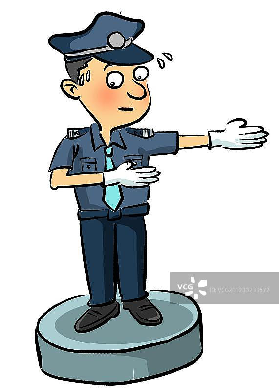 指挥交通的交警图片素材
