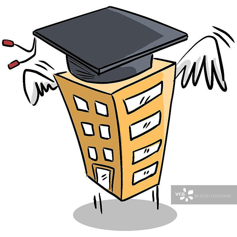 飞翔的高校图片素材