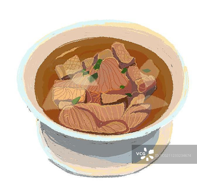 一碗牛肉汤图片素材