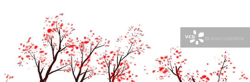 桃花树图片素材