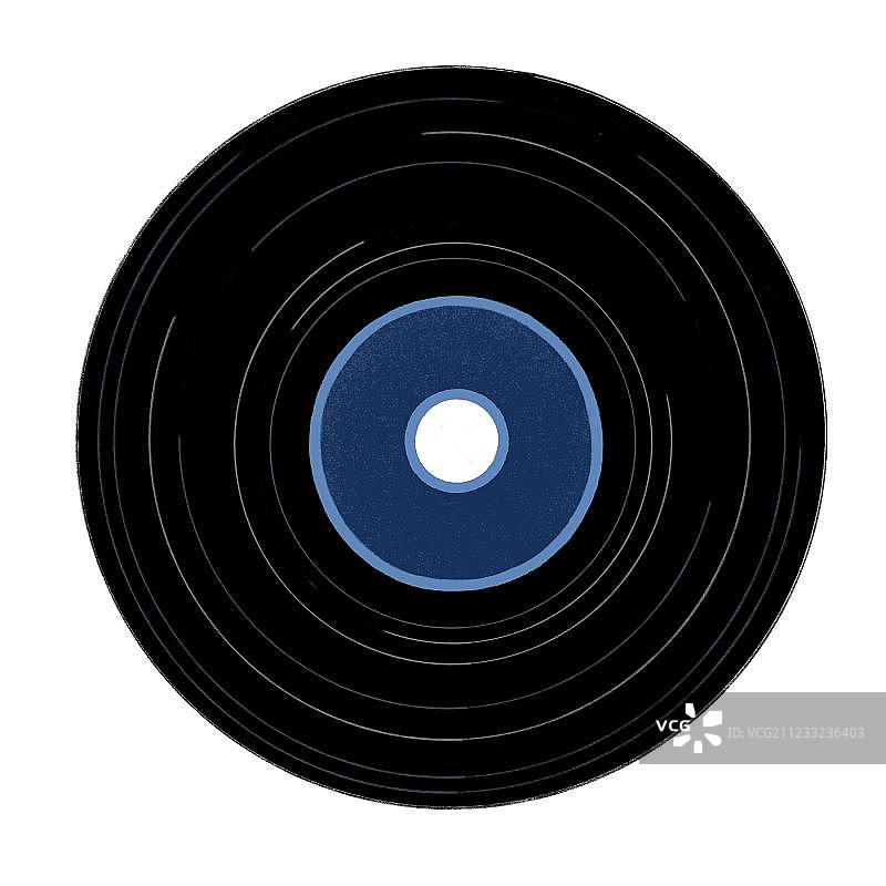 黑胶唱片插画图片素材