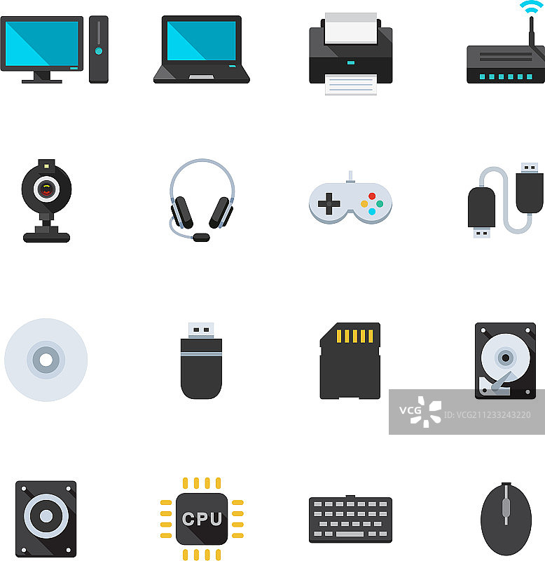 电脑和电脑配件图片素材