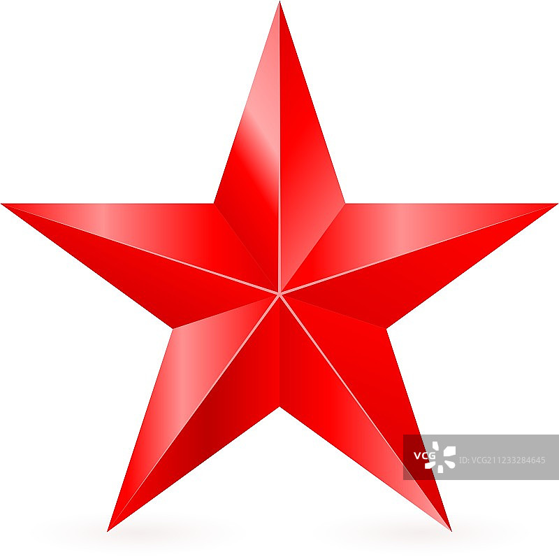 闪亮的红色星星01图片素材