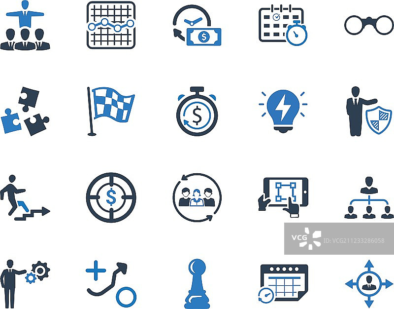 商业策略规划图标 - 第二组图片素材