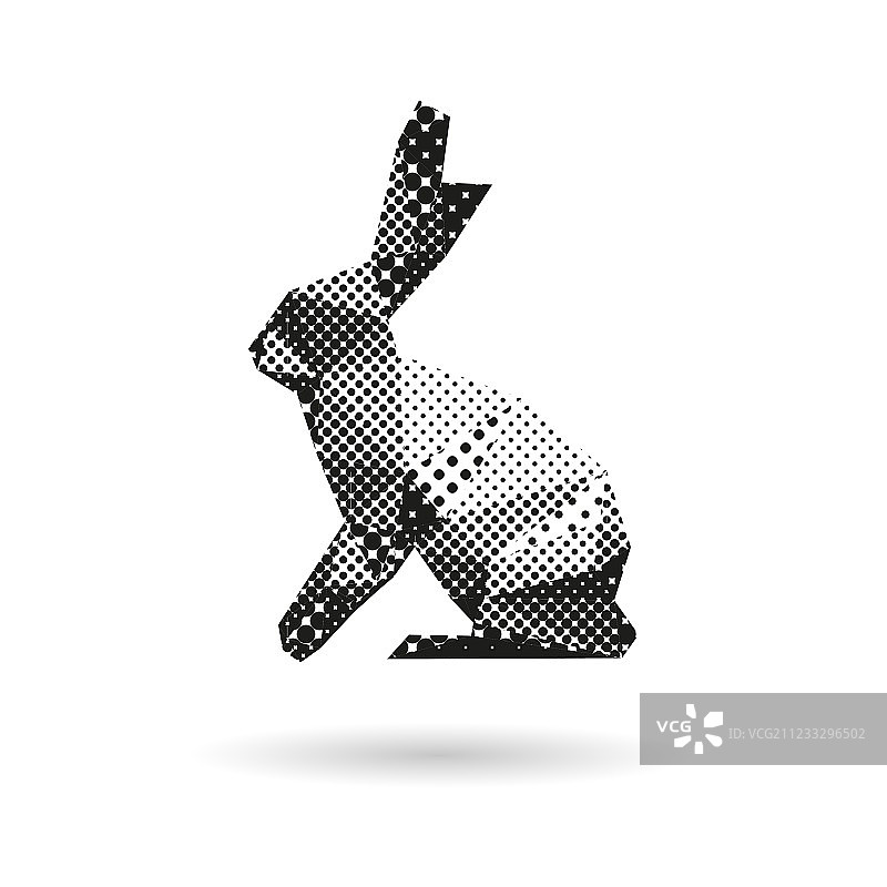 抽象兔子图片素材