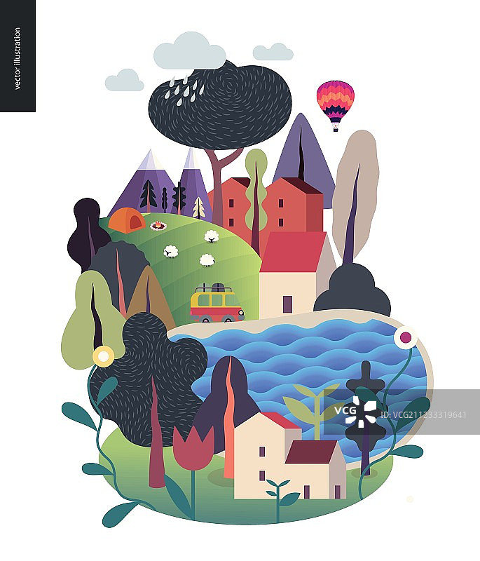 神奇的夏日风光图片素材