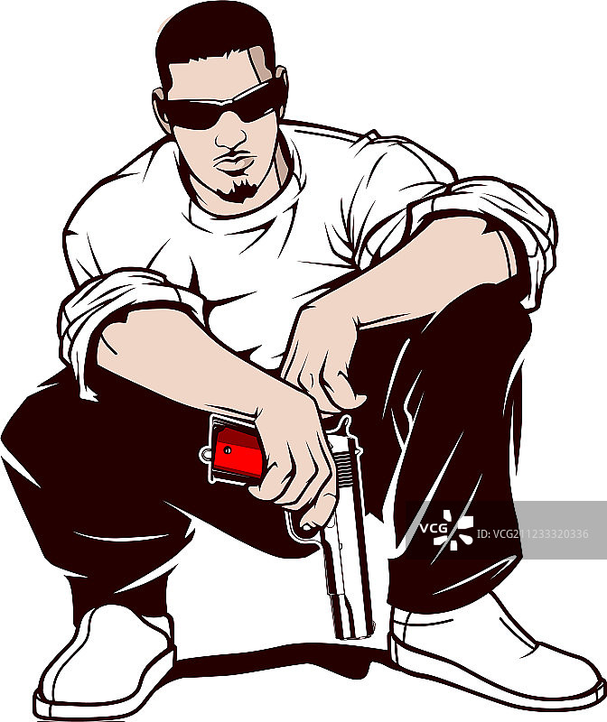 持枪歹徒图片素材