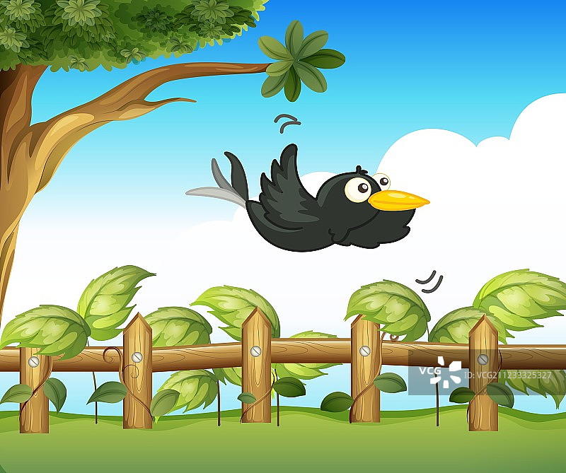 花园里的鸟图片素材