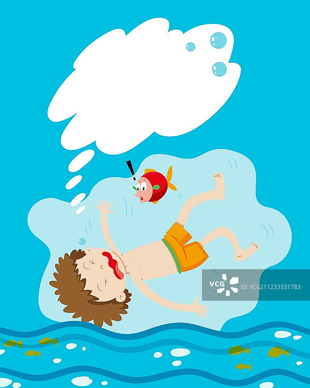 男孩溺水图片素材