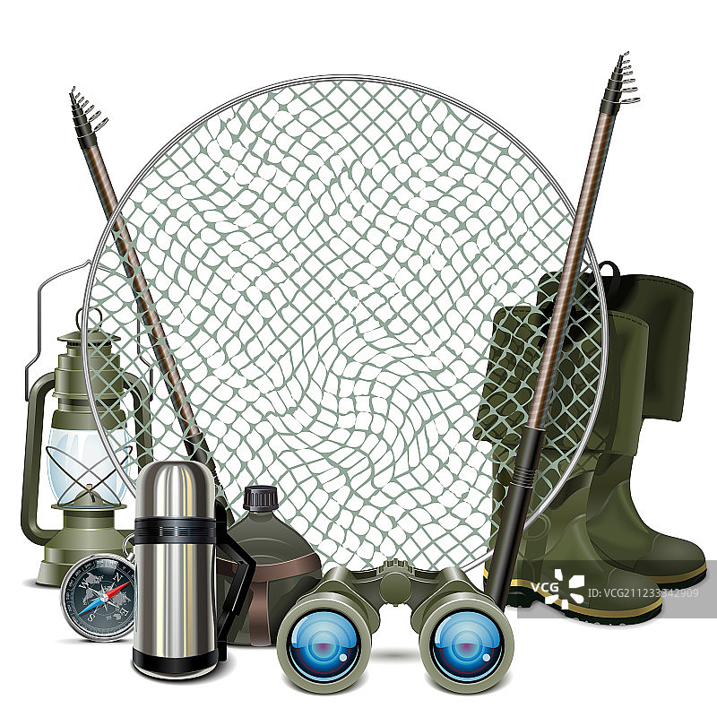 钓鱼边框图片素材