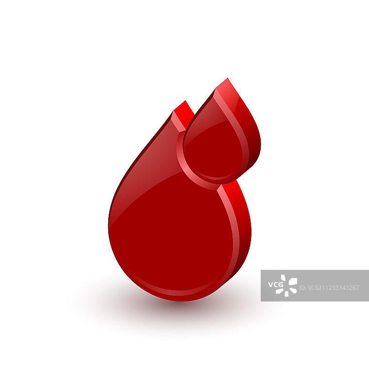 红色血液医疗图标图片素材
