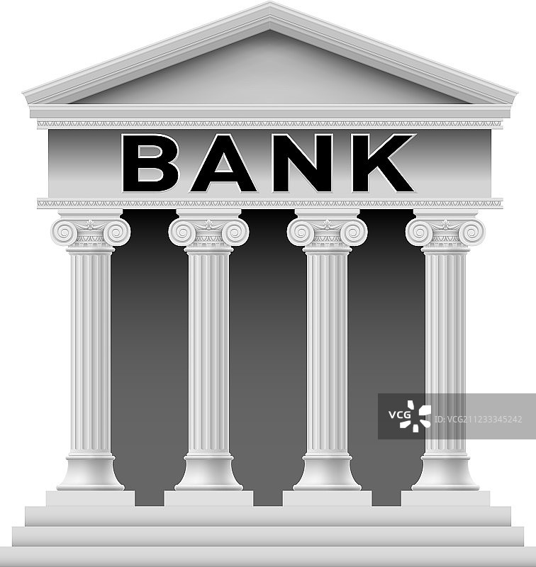 银行大楼标志图片素材