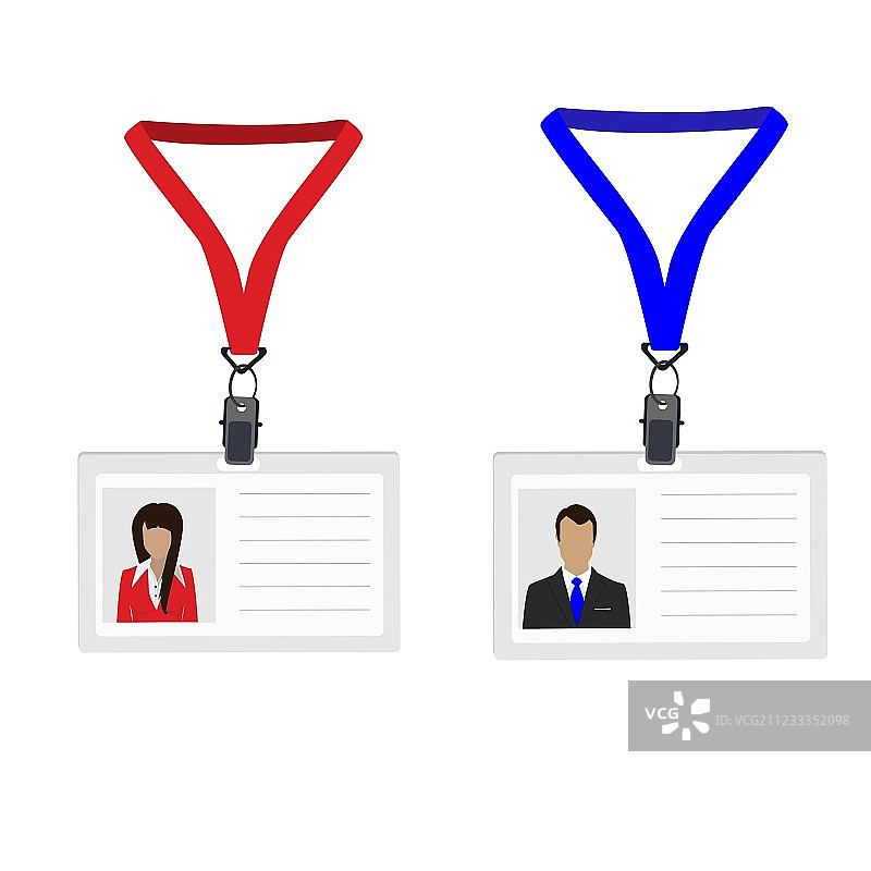 带照片的员工胸牌图片素材