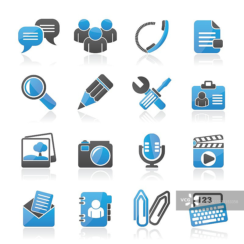 聊天应用和通讯图标图片素材