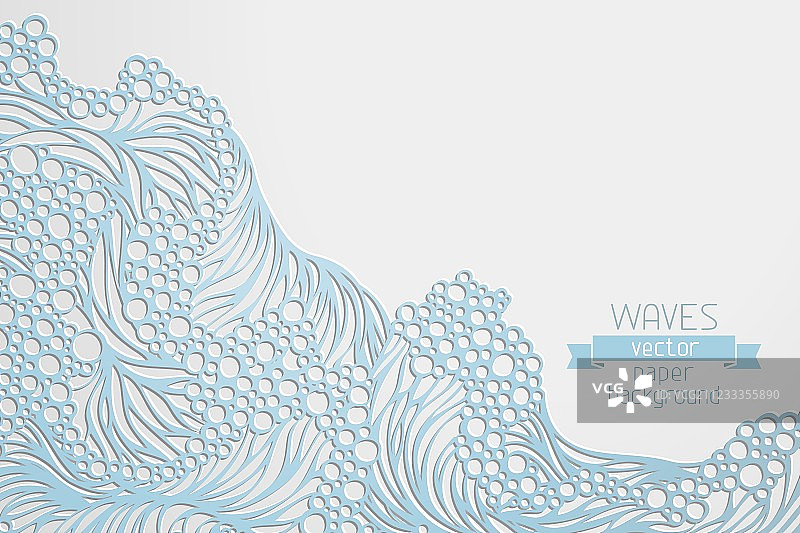 波浪纹理背景纸图片素材