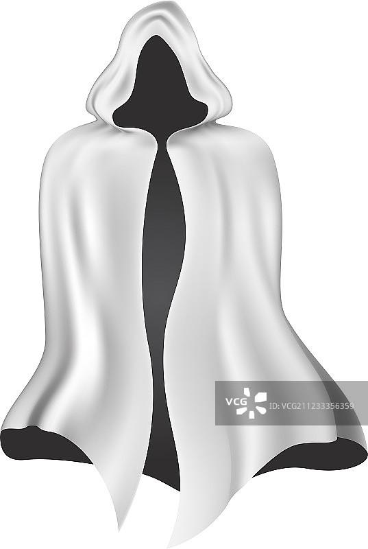 白色披风图片素材