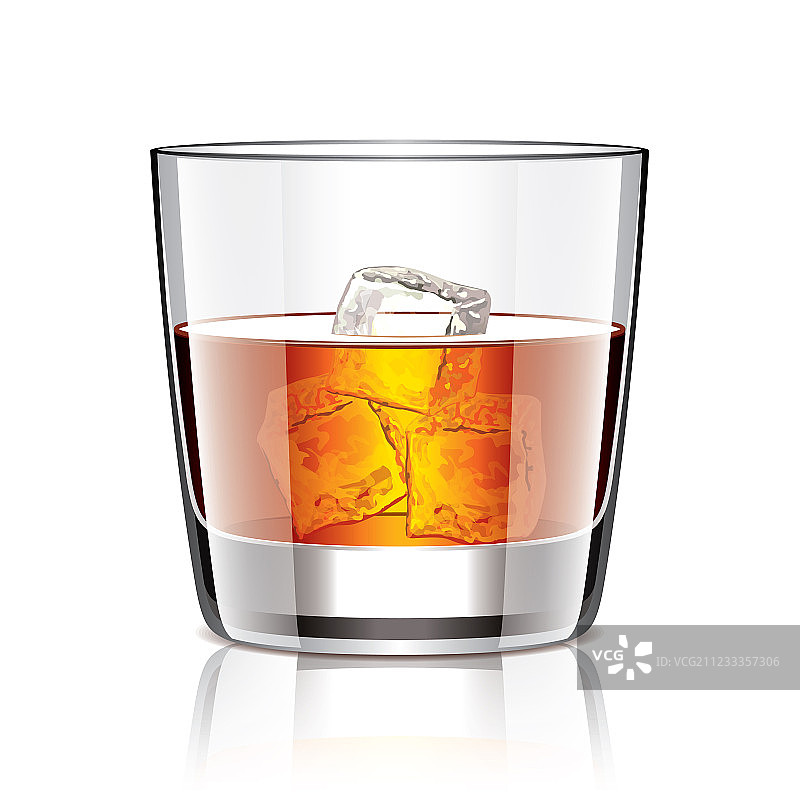 加冰威士忌对象图片素材