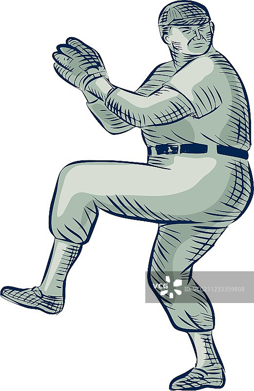 投球棒球投手雕刻图片素材