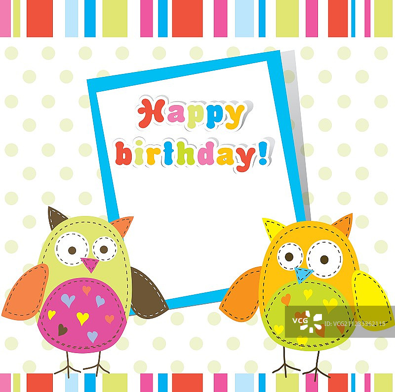 儿童生日贺卡图片素材