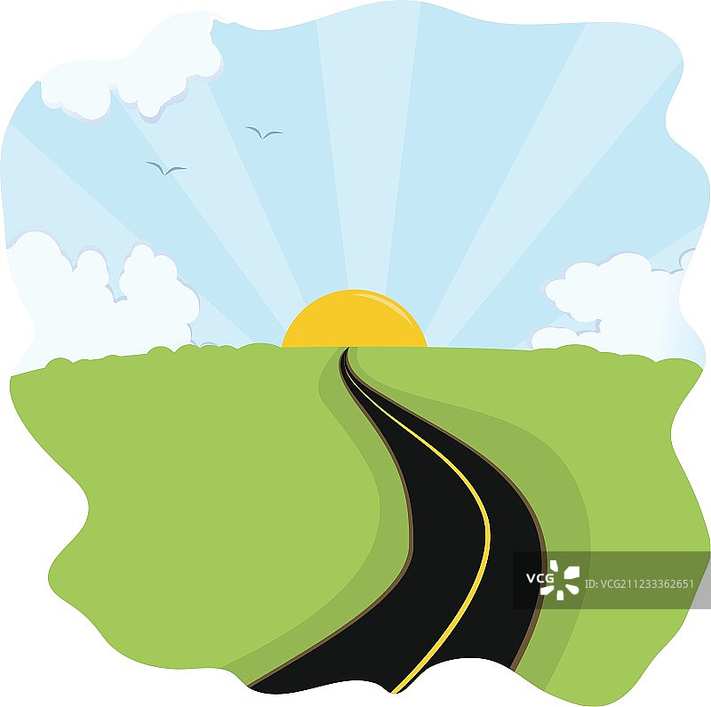 通往未来的道路图片素材
