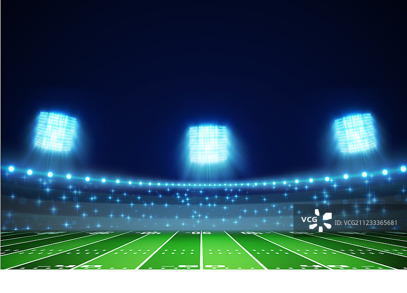 美式橄榄球场EPS 10图片素材