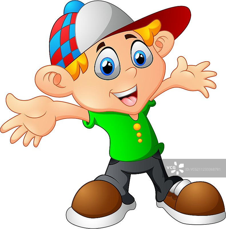 卡通小男孩图片素材