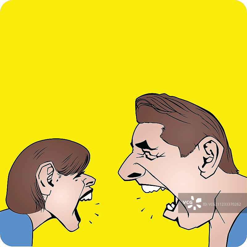 争吵的夫妇图片素材