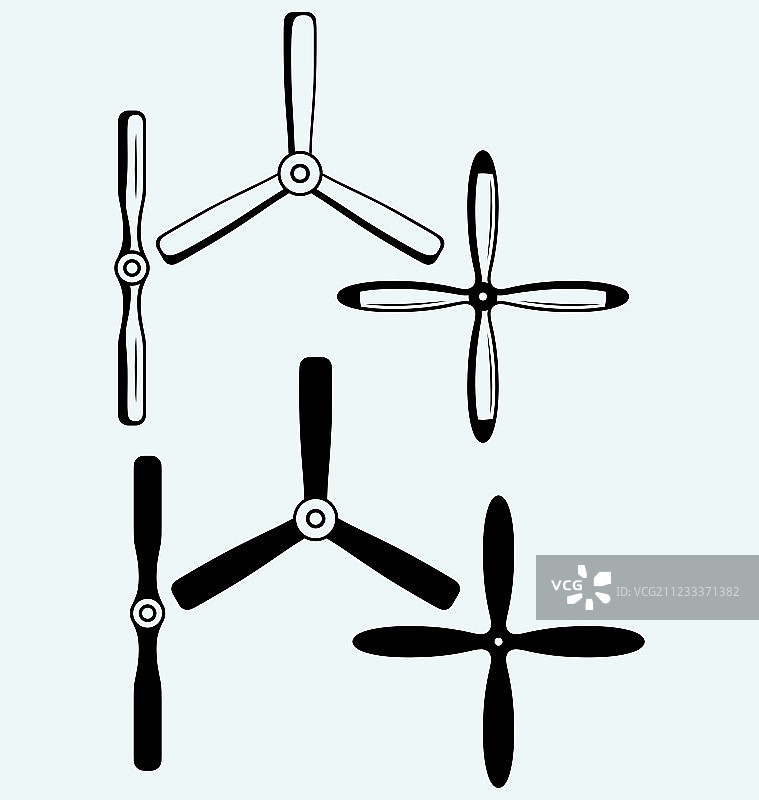 飞机螺旋桨图片素材