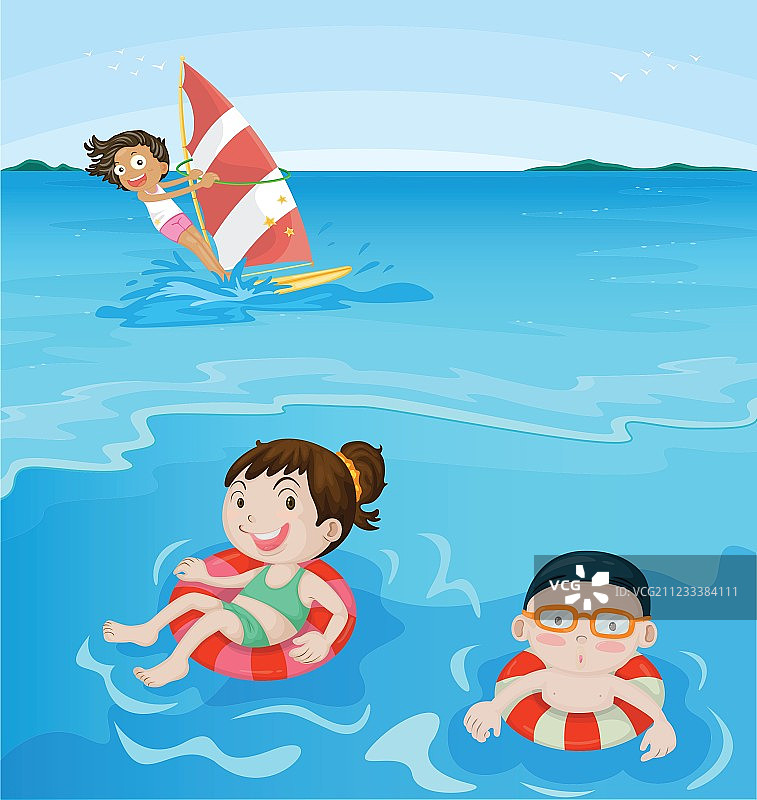 海滩场景图片素材