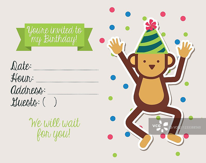 的生日邀请图片素材