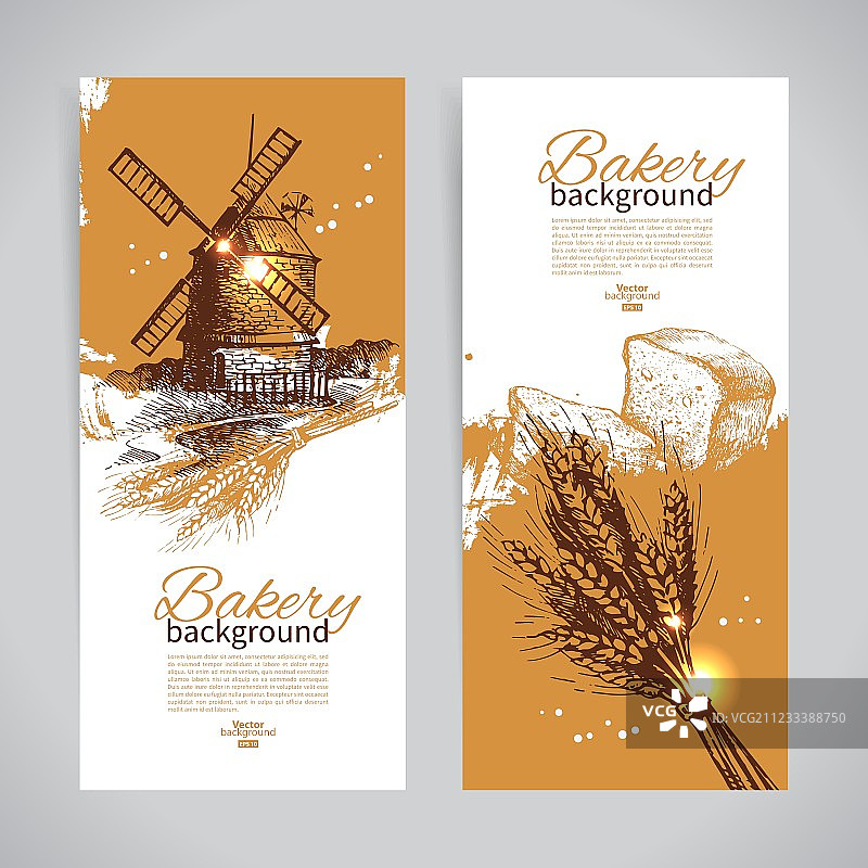 烘焙素描banner合集图片素材