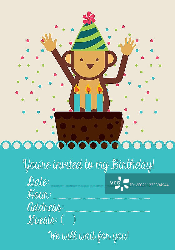 的生日邀请图片素材