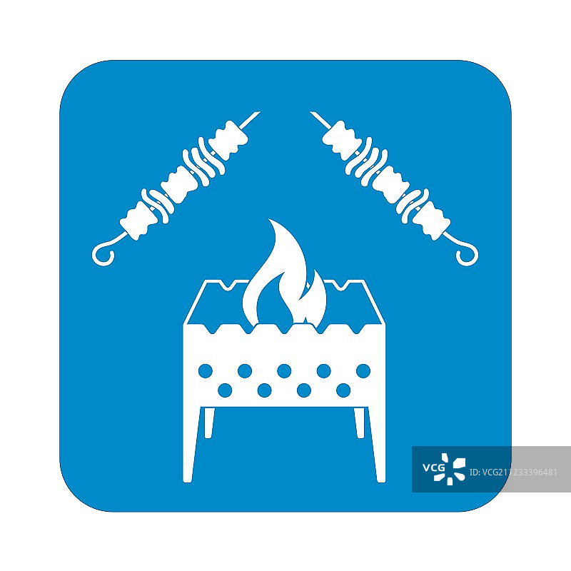 烤肉串烤架图标图片素材