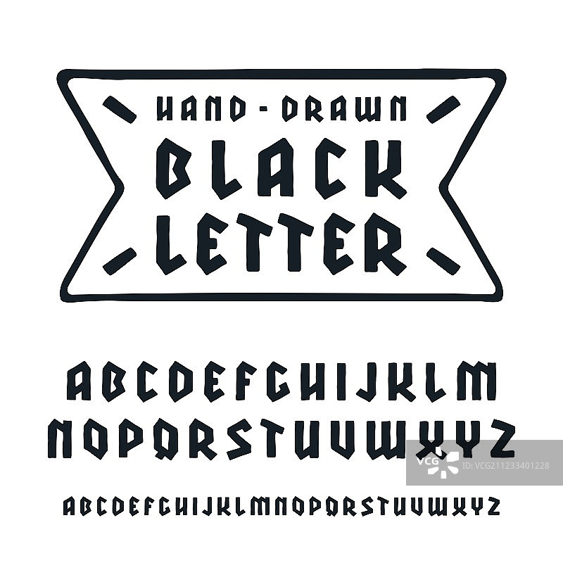 黑体风格非衬线字体图片素材