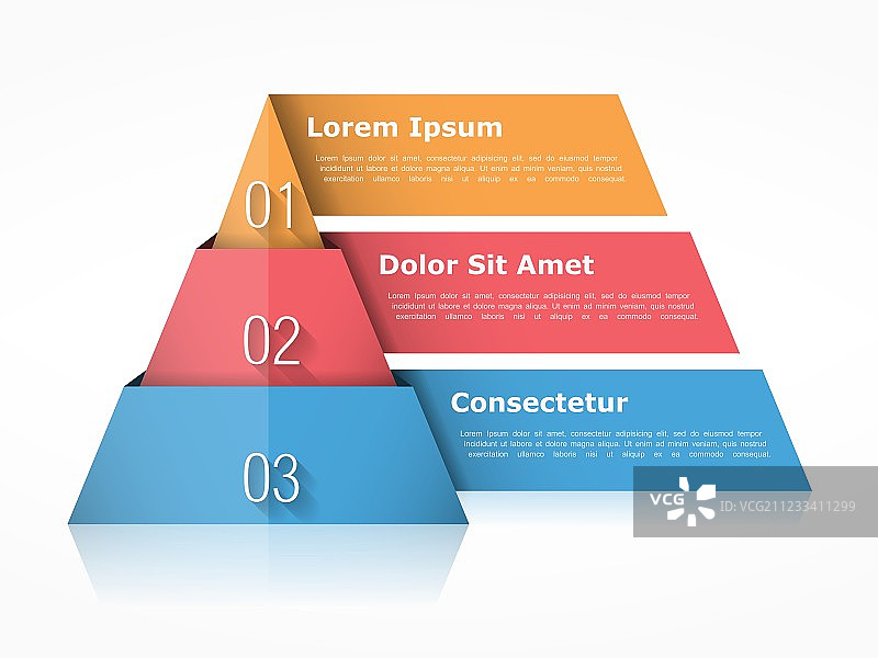 金字塔图表三个要素图片素材