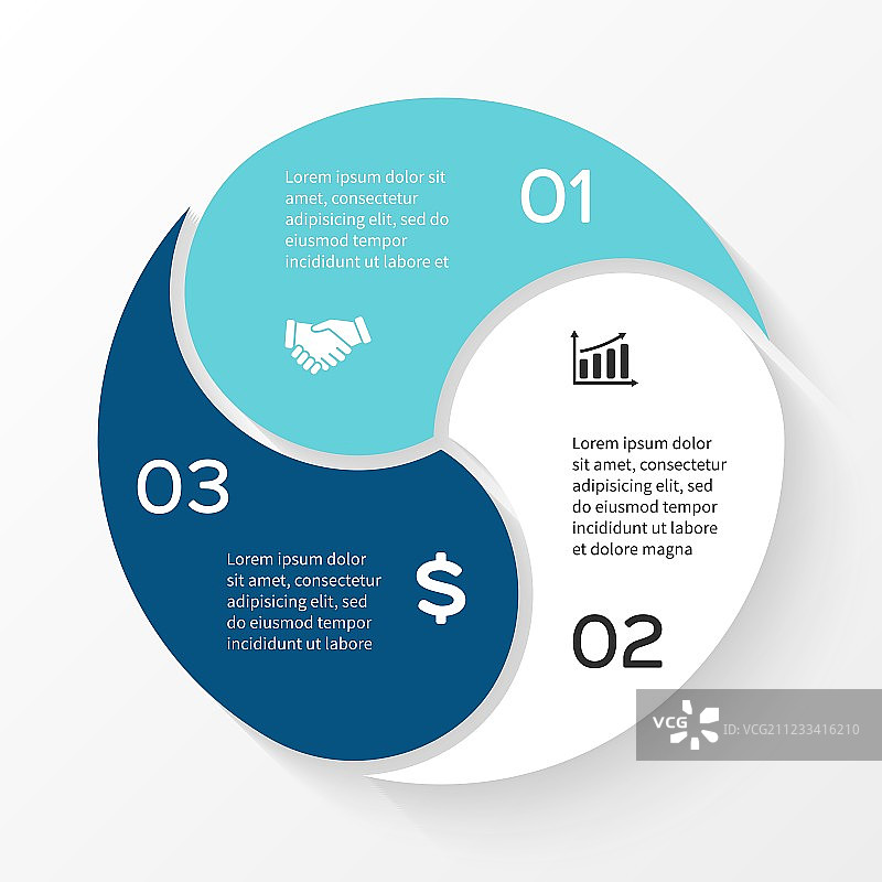 循环圆形信息图模板图片素材