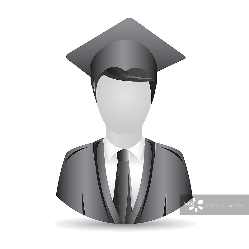 穿着毕业服的男人图片素材