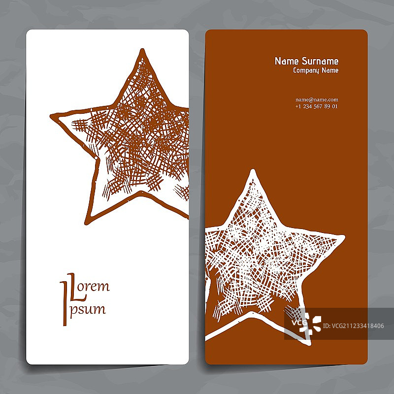 一套设计模板与名片图片素材