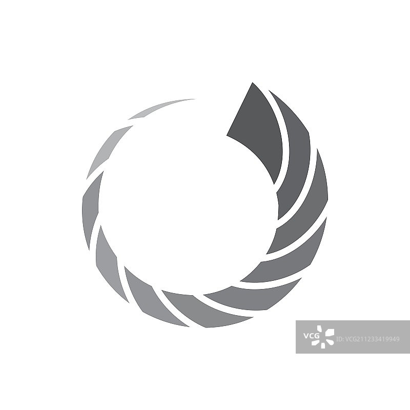 倾斜线段几何圆形图标图片素材