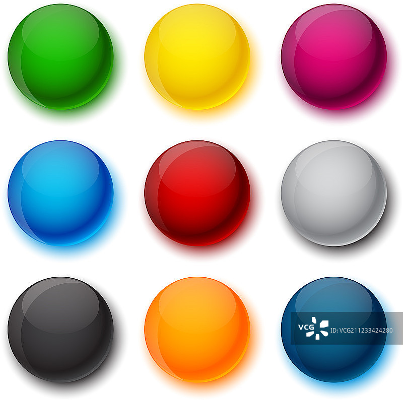 圆形彩色球图片素材