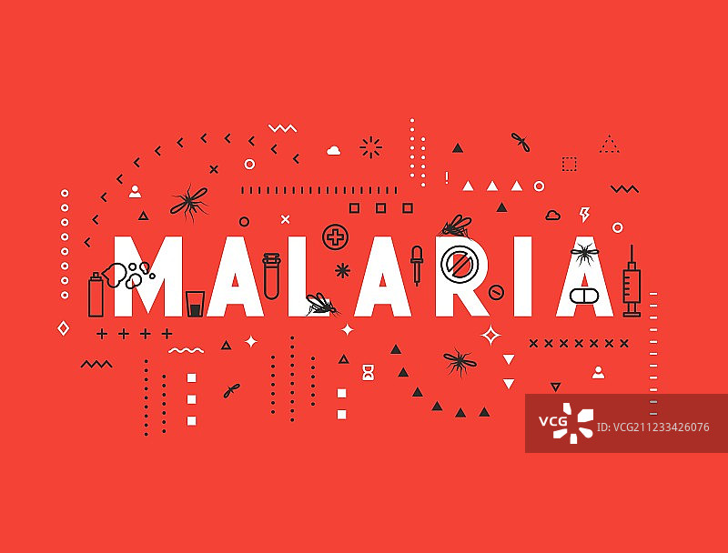 疟疾概念设计图片素材