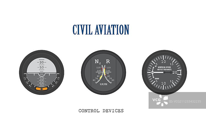 一套飞机仪器图片素材