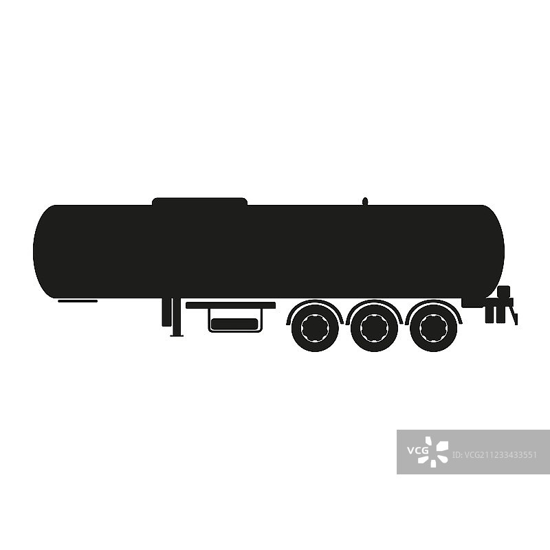 货运拖车轮廓图片素材